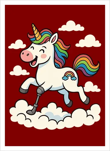 Einhorn mit Prothese