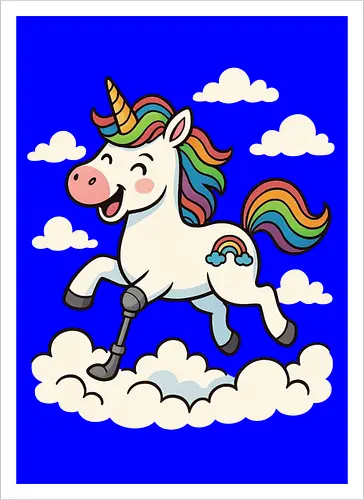 Einhorn mit Prothese