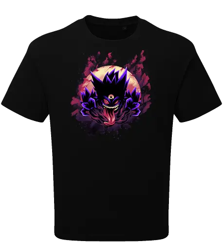 Mega Poison Ghost - Pocket, Mega Gengar, Poison, Ghost - Oversize T-Shirt