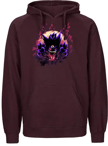 Mega Poison Ghost - Pocket, Mega Gengar, Poison, Ghost - Fairtrade Hoodie