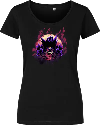 Mega Poison Ghost - Pocket, Mega Gengar, Poison, Ghost - Damen T-Shirt