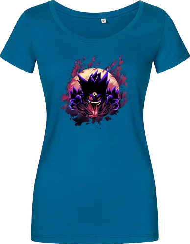 Mega Poison Ghost - Pocket, Mega Gengar, Poison, Ghost - Damen T-Shirt