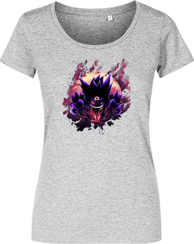 Mega Poison Ghost - Pocket, Mega Gengar, Poison, Ghost - Damen T-Shirt