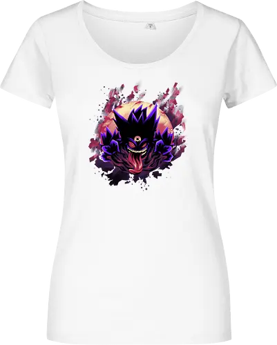 Mega Poison Ghost - Pocket, Mega Gengar, Poison, Ghost - Damen T-Shirt