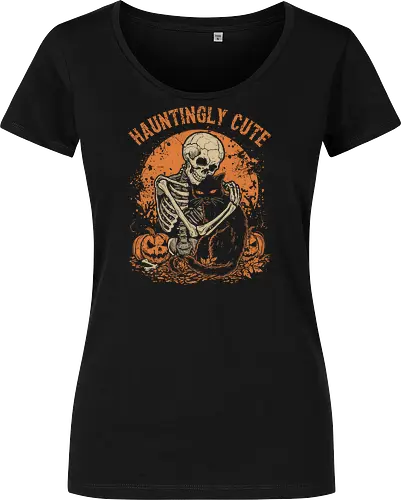 Skeleton Hugging Cat – Cute Spooky Halloween Friend | Funny Skeleton and Cat Design