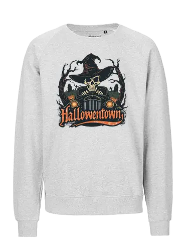 Halloweentown  – Spooky Cozy Autumn Vibes - halloweentown, halloween, spooky, magic, witch, pumpkin, ghost, cozy, autumn, fall, horror, witchy, gothic, moon, vibes - Fairtrade Sweatshirt