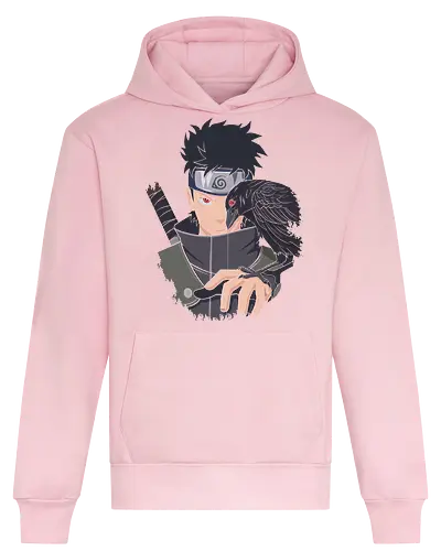 Shisui Uchiha: The Flash Illusionist - Shisui Uchiha, Sharingan, Uchiha Clan, Shinobi, anime, manga, crow, genjutsu, Kotoamatsukami, fan art, t-shirt design, art print, cool anime art, geek art, Konoha, ninja - Heavyweight Hoodie