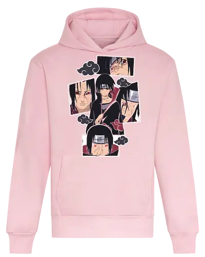  The Tragedy of Itachi Uchiha - Itachi Uchiha, Akatsuki, Sharingan, Shinobi, Uchiha Clan, tragic hero, collage art, fan art, t-shirt design, art print, cool anime art, geek art, iconic villain, emo, powerful ninja, Mangekyō - Heavyweight Hoodie