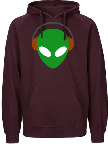 Alien Music Art - funny quote, alien, funny, alien abduction, alien head, funnytee, humor, joke, mashup, meme, music, parody design, space, ufo, vintage - Fairtrade Hoodie