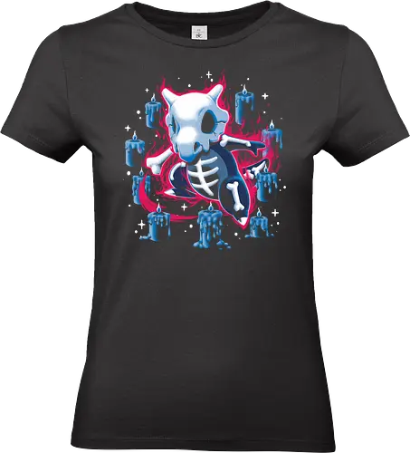 Ghost Bone Spooky - Pocket, Pokémon Go, Pokémon art, Pokémon community, Cubone, cubone Power, cubone cosplay, cubonelove, shiny cubone, cubone memes, Halloween, Halloween Cubone, spooky Cubone, spooky horror, spooky - Standard T-Shirt (Frauen)