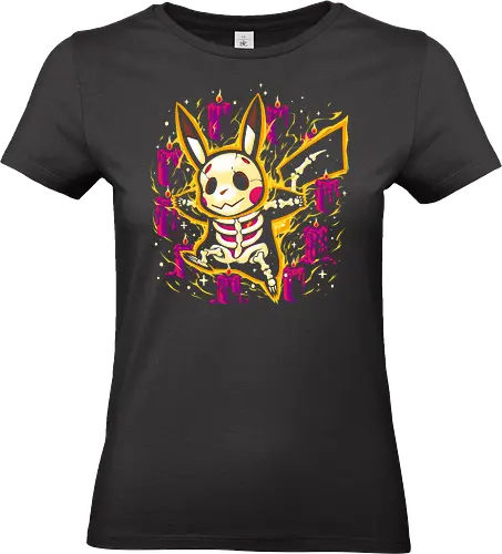 Electric Spooky - Pocket, Pokémon Go, Pokémon art, Pokémon community, Mouse, Pikachu Power, Pikachu cosplay, letsgopikachu, pikachulove, shiny Pikachu, Pikachu memes, Halloween, spooky horror, Halloween Pikachu, spooky Pikachu - Standard T-Shirt (Frauen)