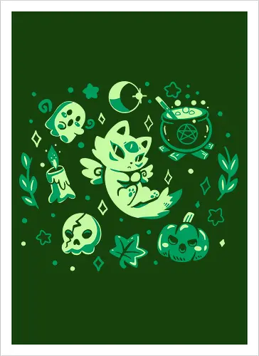 Green Halloween Vibes