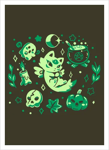 Green Halloween Vibes