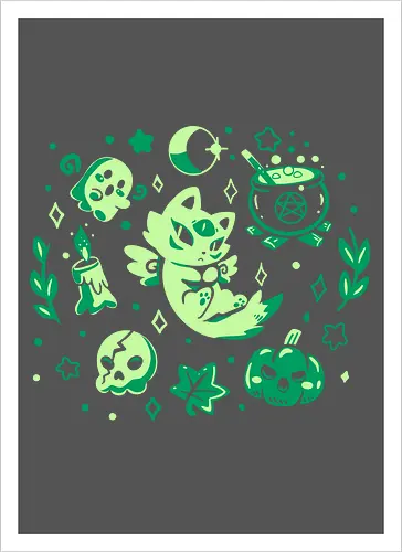 Green Halloween Vibes