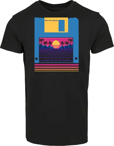 Bit Paradise Retro Sunset Floppy Disk 