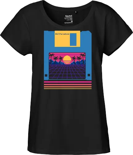 Bit Paradise Retro Sunset Floppy Disk 