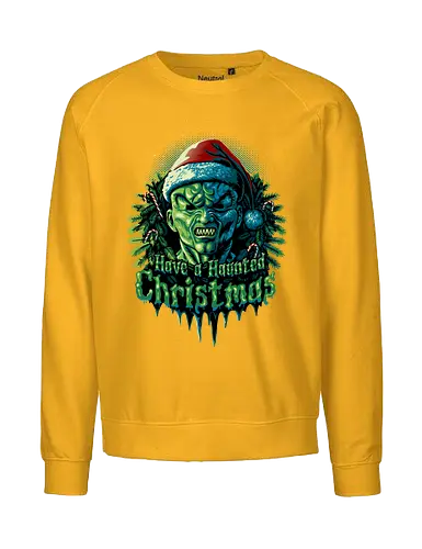 Haunted Christmas - CHRISTMAS. HAlloween, horror, funny, tv - Fairtrade Sweatshirt