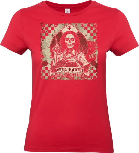 Ratchet Nightingale Skeleton Nurse Halloween - ratchet nurse, nightingale skeleton, halloween nurse, spooky nurse, creepy skeleton, funny nurse costume, gothic nurse, dark humor halloween, spooky season, skeleton nurse outfit, horror nurse, halloween aesthetic, nurse halloween party, edgy nurse design, creepy cute - Standard T-Shirt (Frauen)