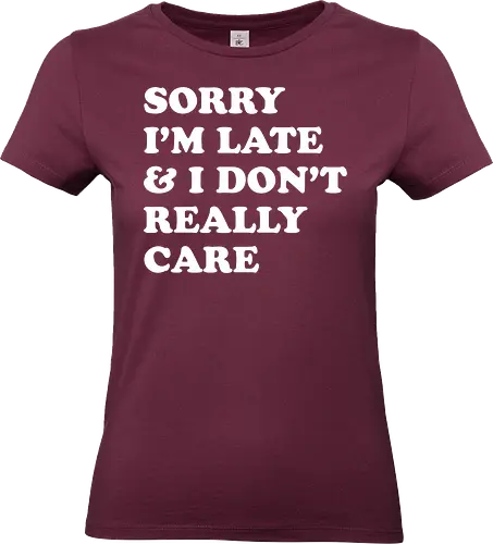 i dont care  - word, comedy, sarcasm, parody, font, typography, fun, funny, meh, meme, reaction - Standard T-Shirt (Frauen)