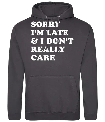 i dont care  - word, comedy, sarcasm, parody, font, typography, fun, funny, meh, meme, reaction - Standard Hoodie