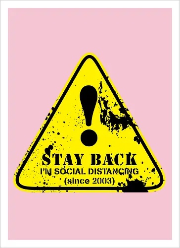 social distance sign 