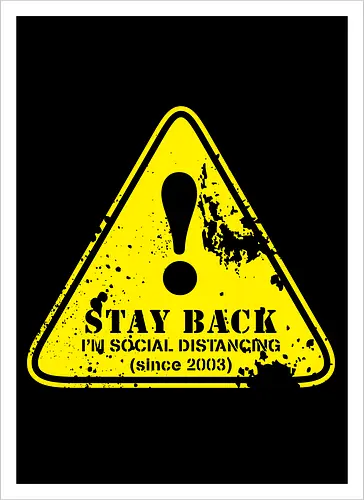 social distance sign 