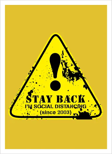 social distance sign 