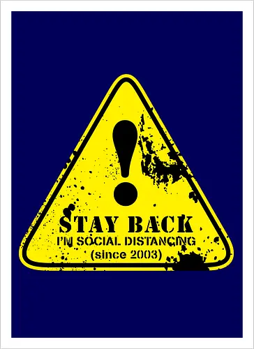social distance sign 