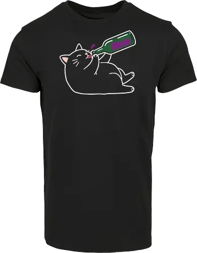 Tipsy Kitty (Wine Drinking Cat)