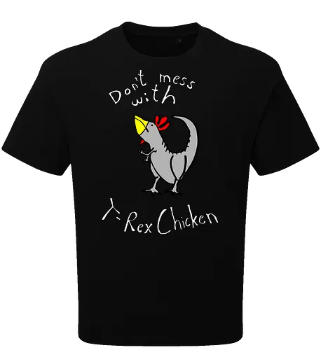 T-Rex-Chicken - Dinosaurier, T-Rex, Vögel, Hühner, Evolution - Oversize T-Shirt