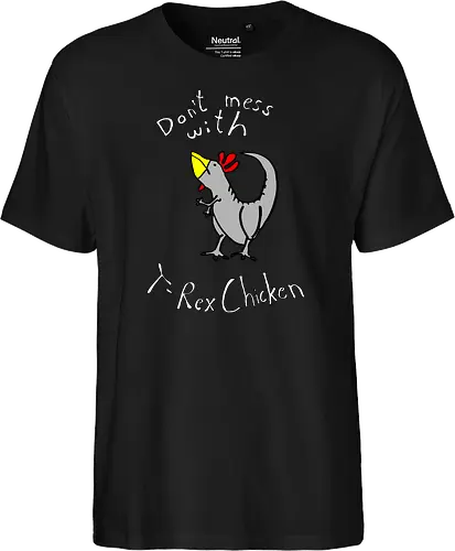 T-Rex-Chicken - Dinosaurier, T-Rex, Vögel, Hühner, Evolution - Fairtrade T-Shirt