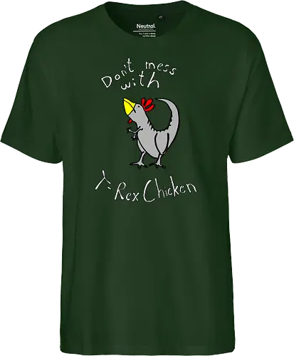 T-Rex-Chicken - Dinosaurier, T-Rex, Vögel, Hühner, Evolution - Fairtrade T-Shirt