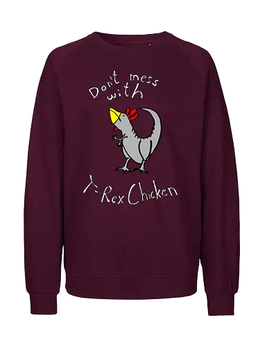 T-Rex-Chicken - Dinosaurier, T-Rex, Vögel, Hühner, Evolution - Fairtrade Sweatshirt
