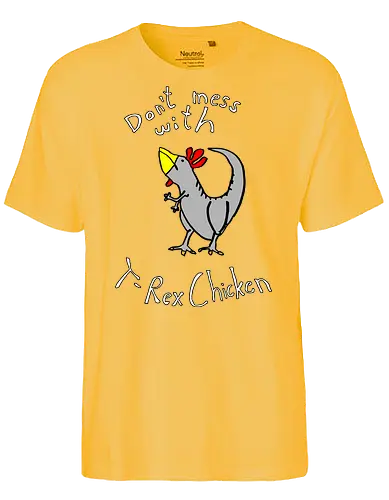 T-Rex-Chicken - Dinosaurier, T-Rex, Vögel, Hühner, Evolution - Fairtrade T-Shirt