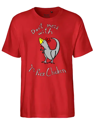 T-Rex-Chicken - Dinosaurier, T-Rex, Vögel, Hühner, Evolution - Fairtrade T-Shirt