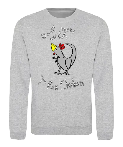 T-Rex-Chicken - Dinosaurier, T-Rex, Vögel, Hühner, Evolution - Sweatshirt