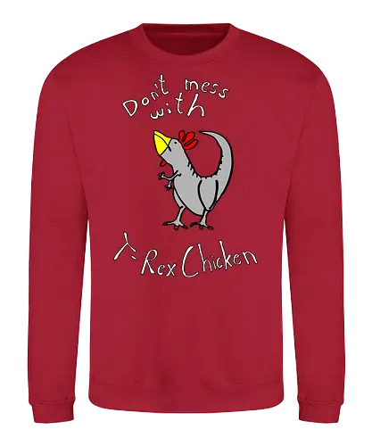 T-Rex-Chicken - Dinosaurier, T-Rex, Vögel, Hühner, Evolution - Sweatshirt