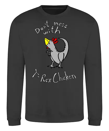 T-Rex-Chicken - Dinosaurier, T-Rex, Vögel, Hühner, Evolution - Sweatshirt
