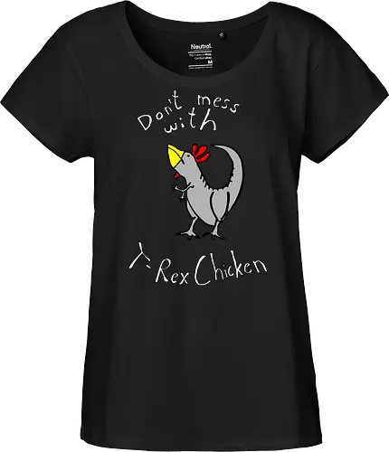 T-Rex-Chicken - Dinosaurier, T-Rex, Vögel, Hühner, Evolution - Fairtrade Girl Shirt