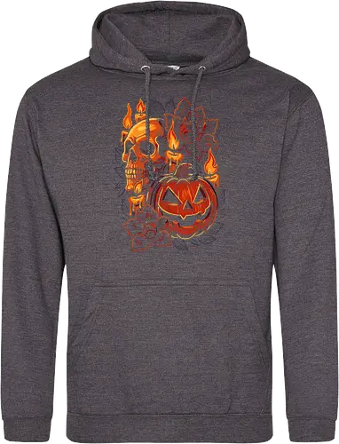 Dark Skull Pumpkin Halloween