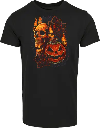 Dark Skull Pumpkin Halloween