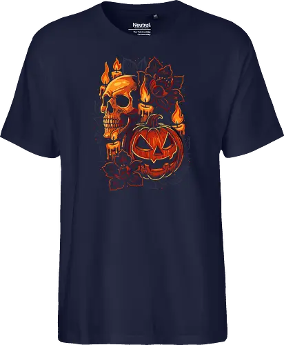 Dark Skull Pumpkin Halloween