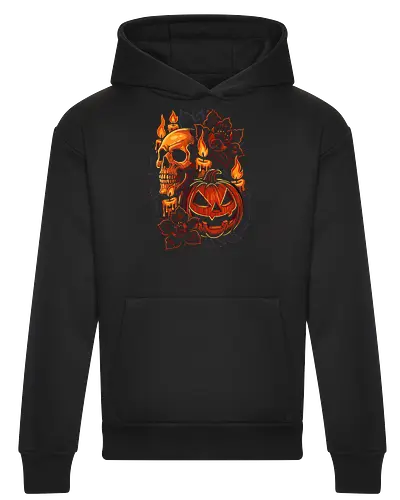 Dark Skull Pumpkin Halloween