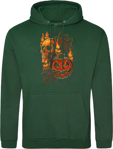 Dark Skull Pumpkin Halloween