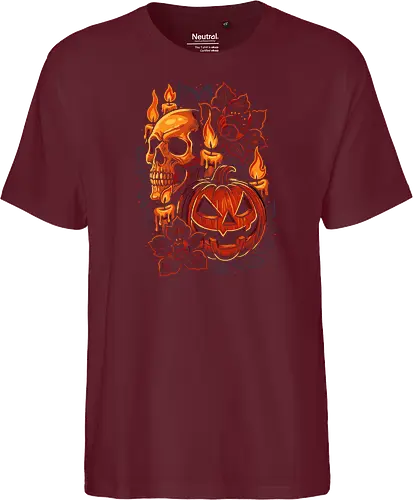 Dark Skull Pumpkin Halloween