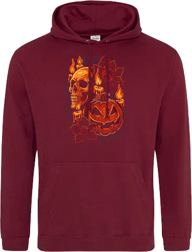 Dark Skull Pumpkin Halloween