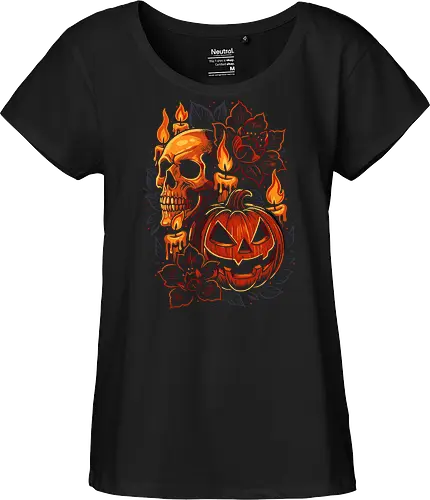 Dark Skull Pumpkin Halloween