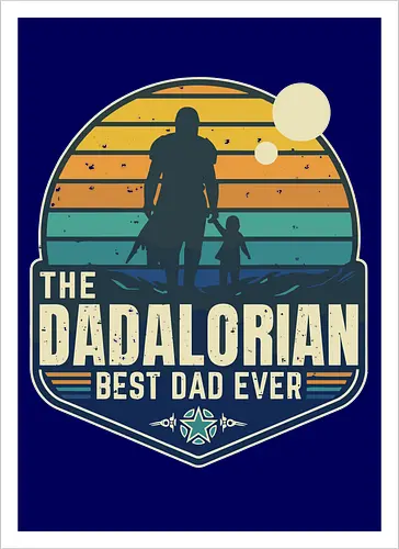 The Dadalorian - Best Dad Ever blue