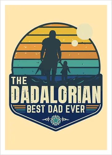 The Dadalorian - Best Dad Ever blue
