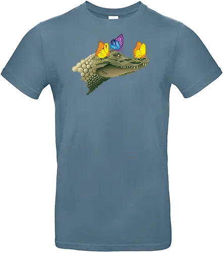 Ferocious & Fabulous - Kaiman, Krokodil, Alligator, Schmetterlinge, Wildtiere, Natur, Ferocious, Fabulous, lustig, Tiere - Standard T-Shirt